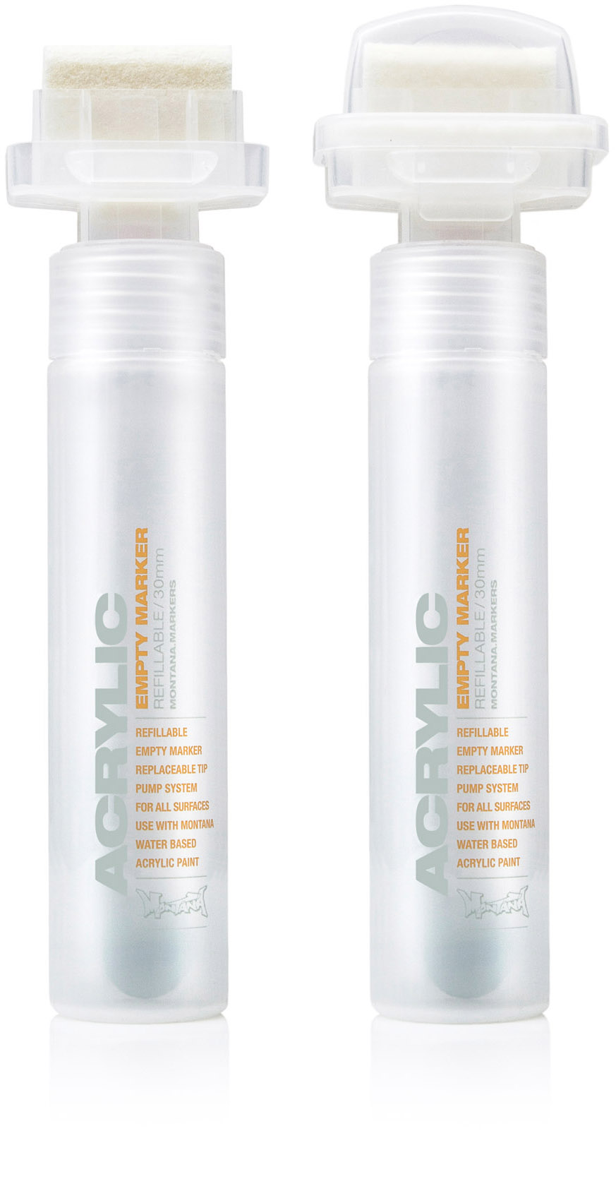 Montana ACRYLIC EMPTY Marker 30mm Montana ACRYLIC EMPTY Marker 30mm