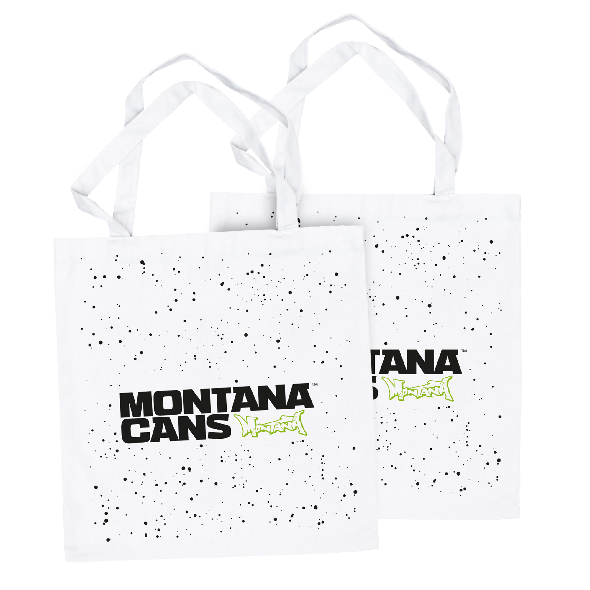 Montana Typo-Logo+Stars Cotton Bag - White Montana Typo-Logo+Stars Cotton Bag - White