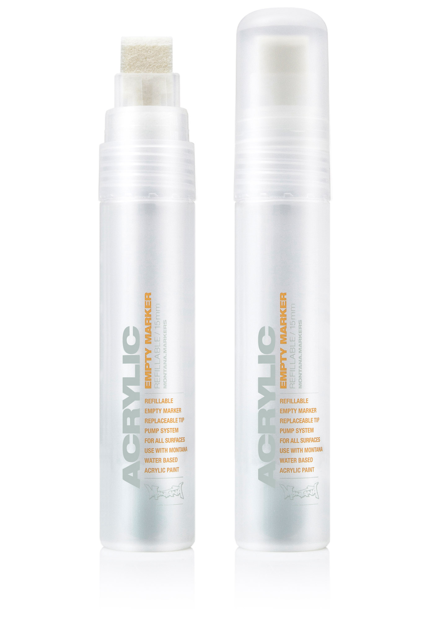 Montana ACRYLIC EMPTY Marker 15mm Montana ACRYLIC EMPTY Marker 15mm