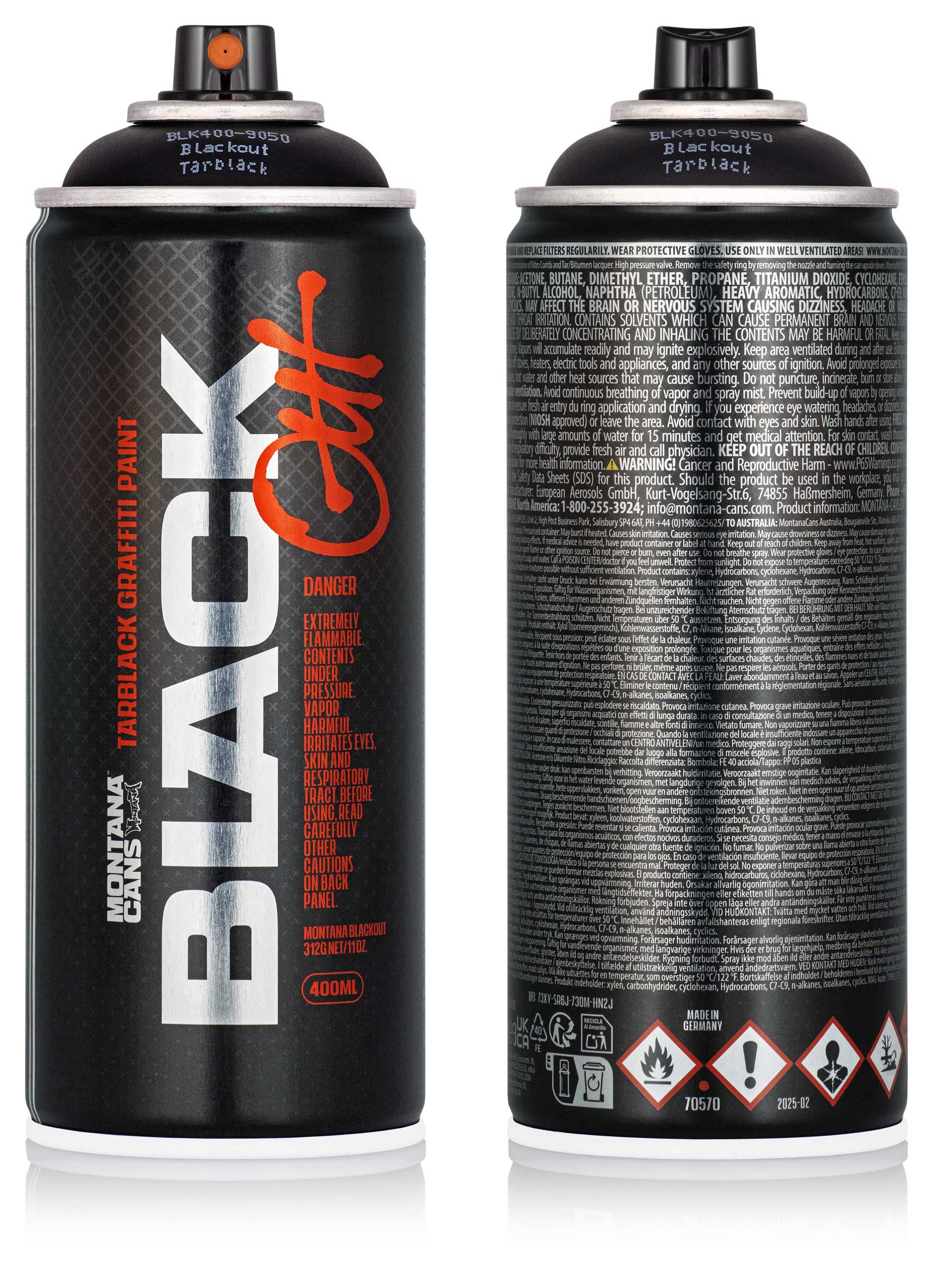 Montana BLACKOUT Tarblack 400ml Montana BLACKOUT Tarblack 400ml