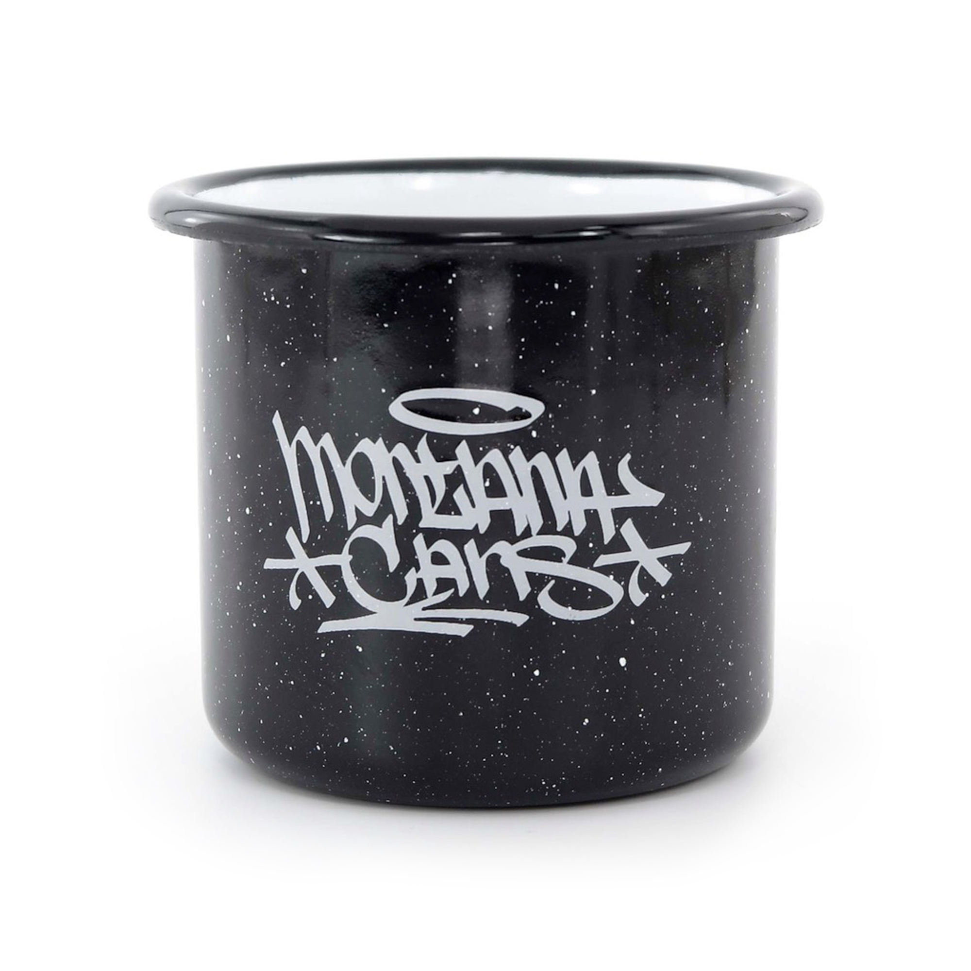 Montana Cans Tag Enamel Cup by SOBEKCIS Montana Cans Tag Enamel Cup by SOBEKCIS