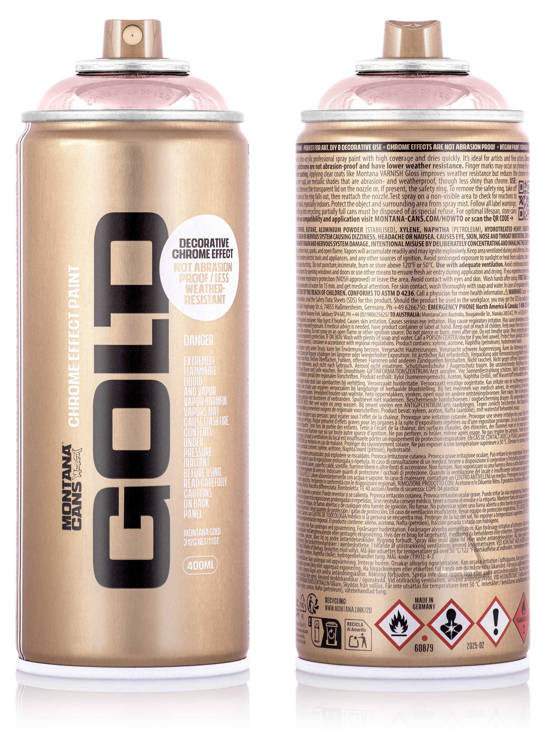 Montana GOLD 400ml - Chrome Effect Colors Montana GOLD 400ml - Chrome Effect Colors