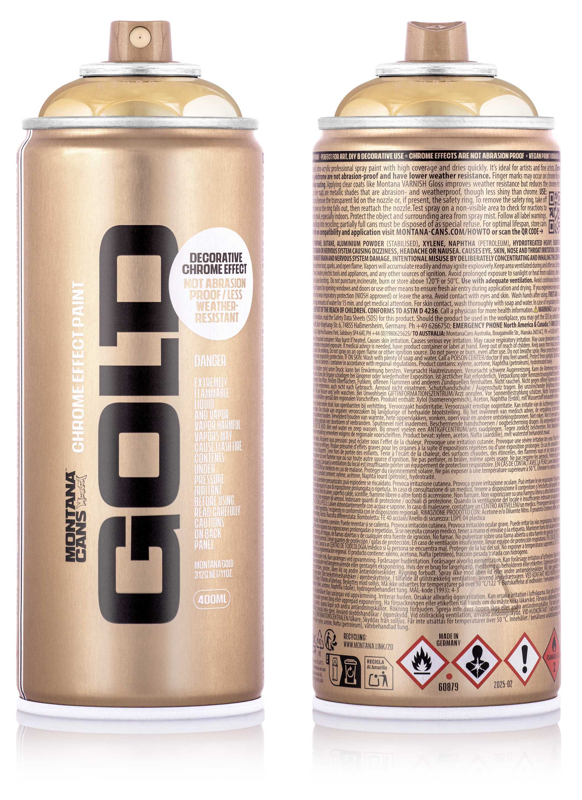 Montana GOLD 400ml - Chrome Effect Colors