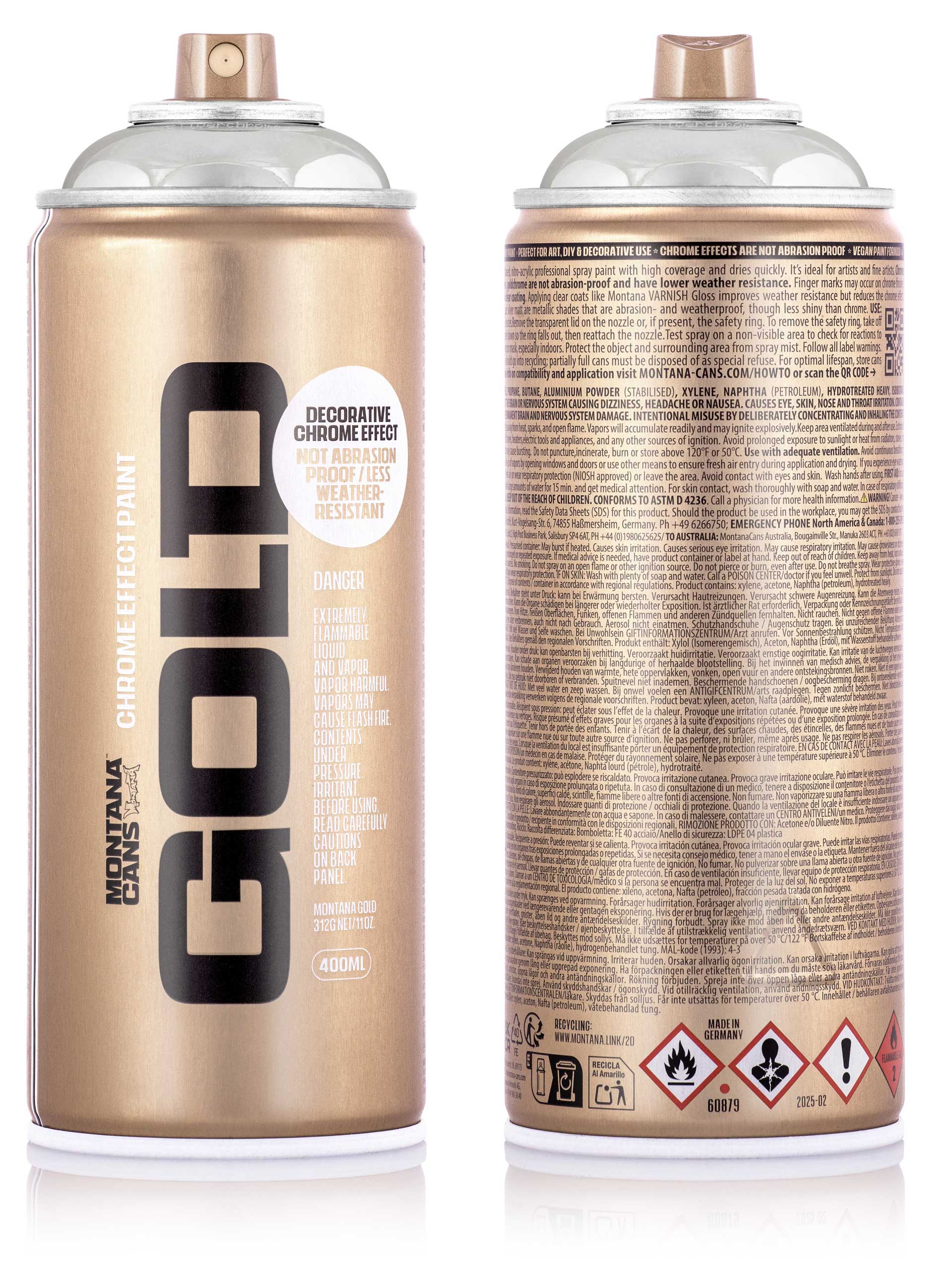 Montana GOLD 400ml - Chrome Effect Colors