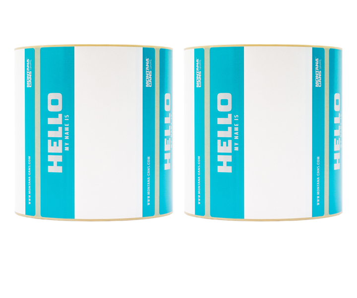 MONTANA-HELLO-MY-NAME-ROLL-OF-STICKERS Montana HELLO MY NAME Roll of Stickers