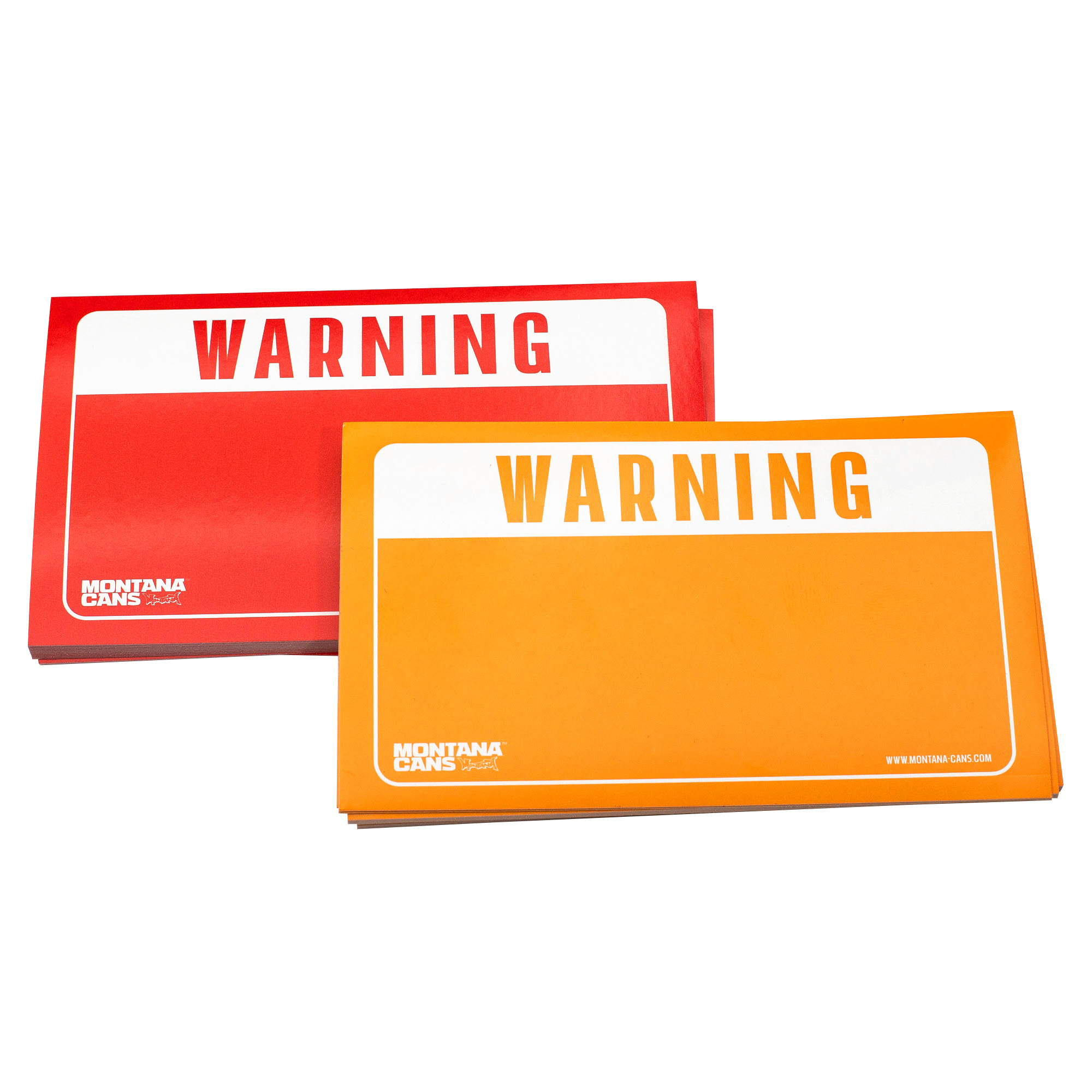 Montana Warning Sticker Pack - Red/Yellow Montana Warning Sticker Pack - Red/Yellow